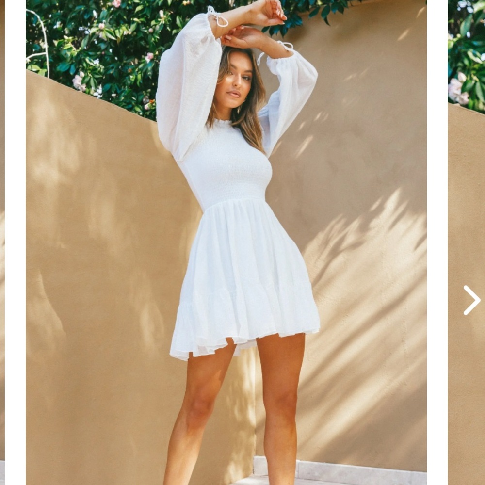 Practically new white dress